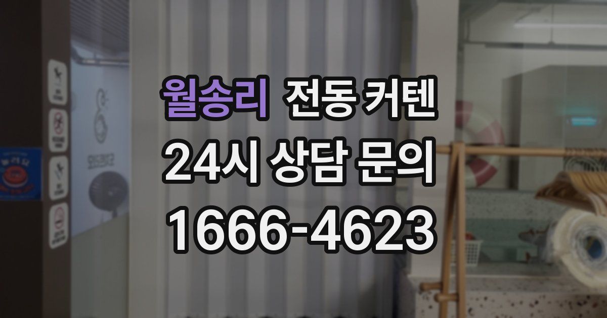 월송리 전동 커텐