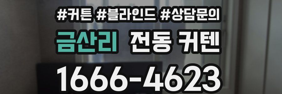 금산리 전동 커텐