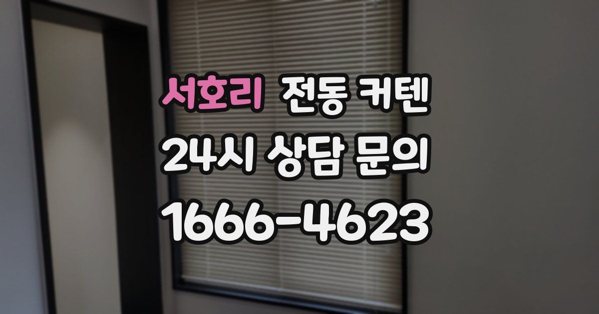 서호리 전동 커텐