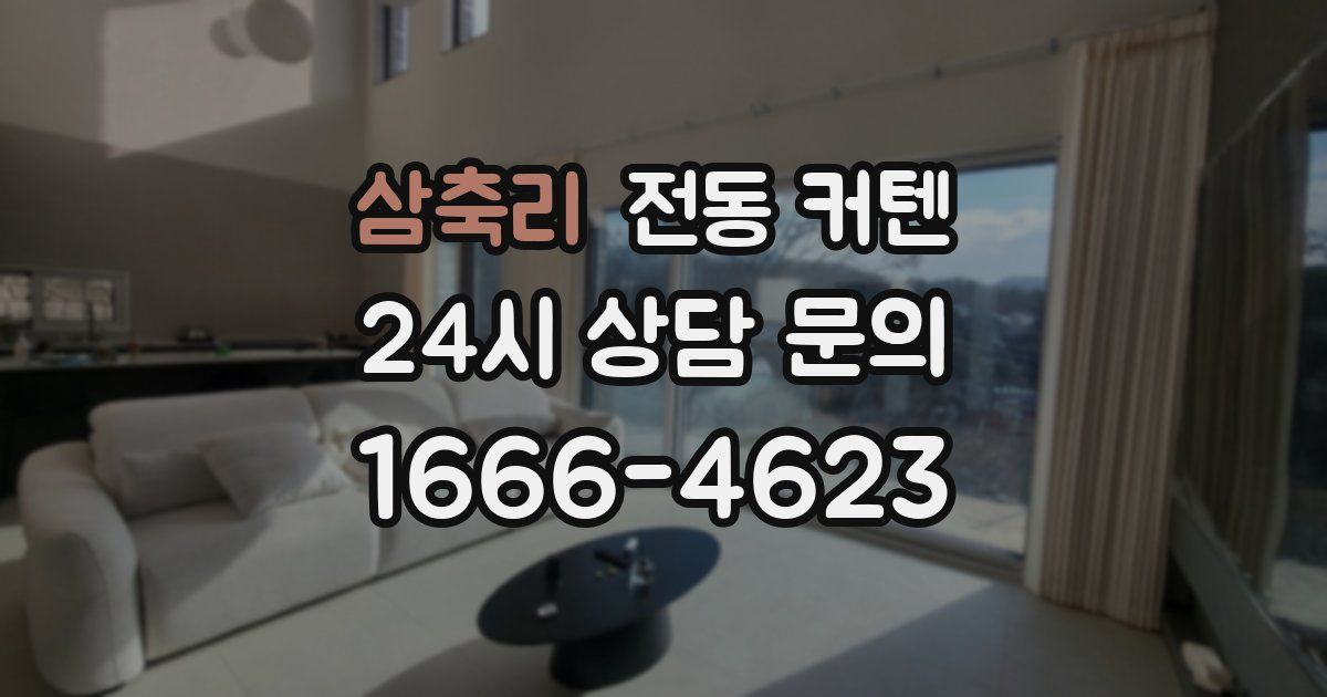 삼축리 전동 커텐