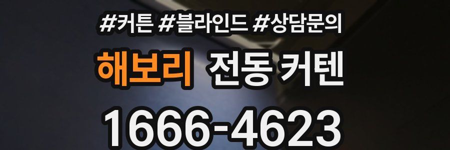 해보리 전동 커텐