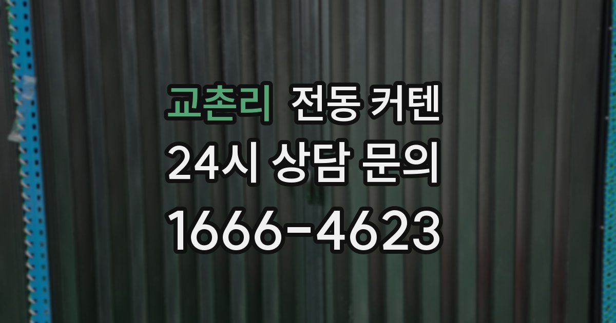 교촌리 전동 커텐