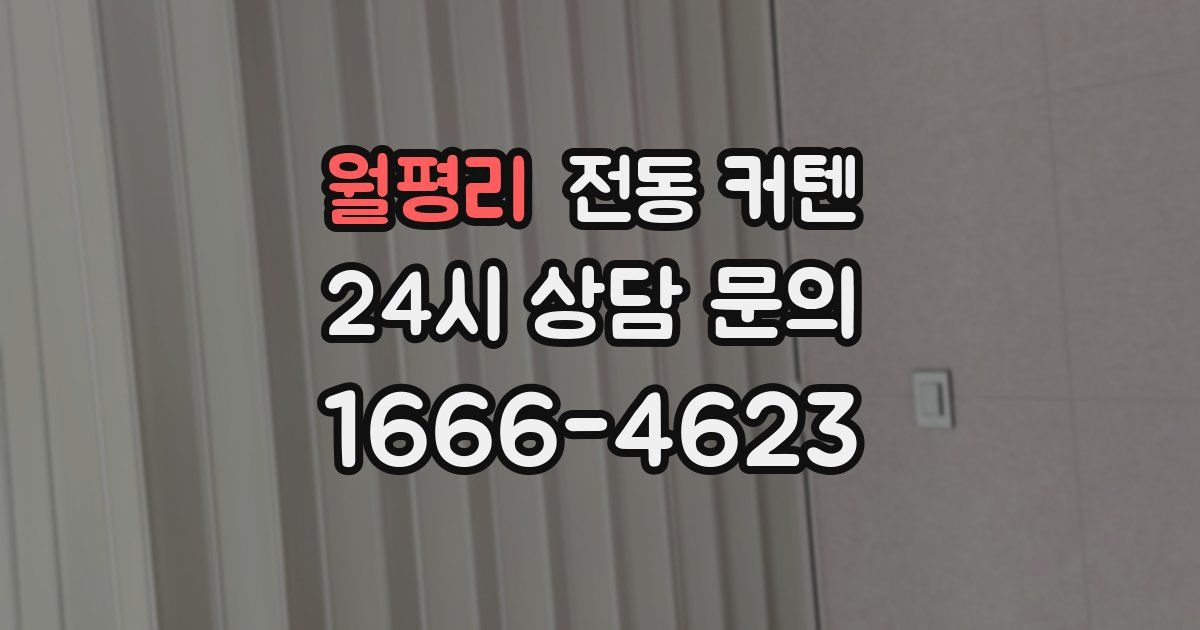 월평리 전동 커텐