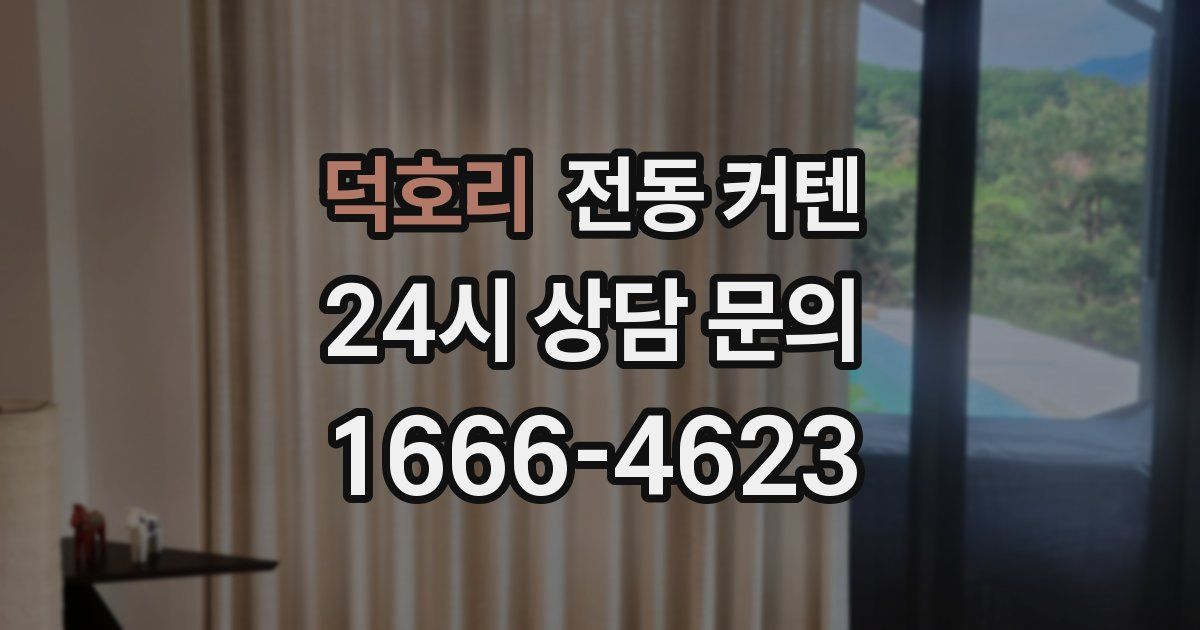 덕호리 전동 커텐