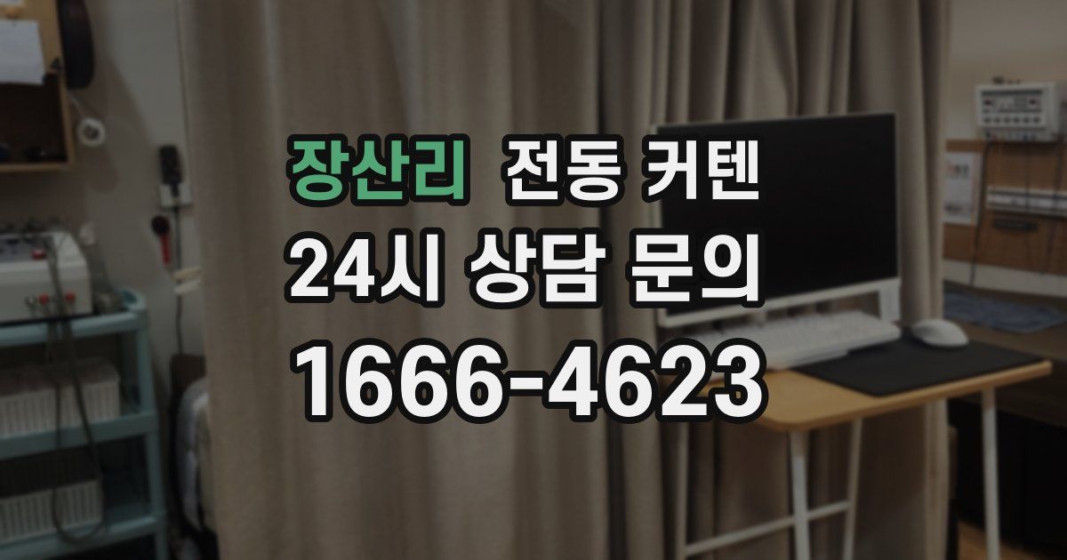 장산리 전동 커텐