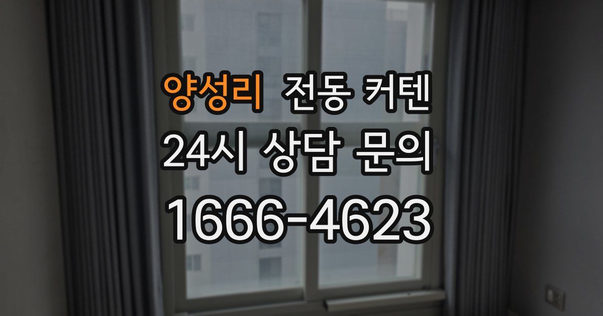 양성리 전동 커텐