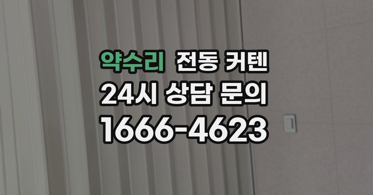 약수리 전동 커텐