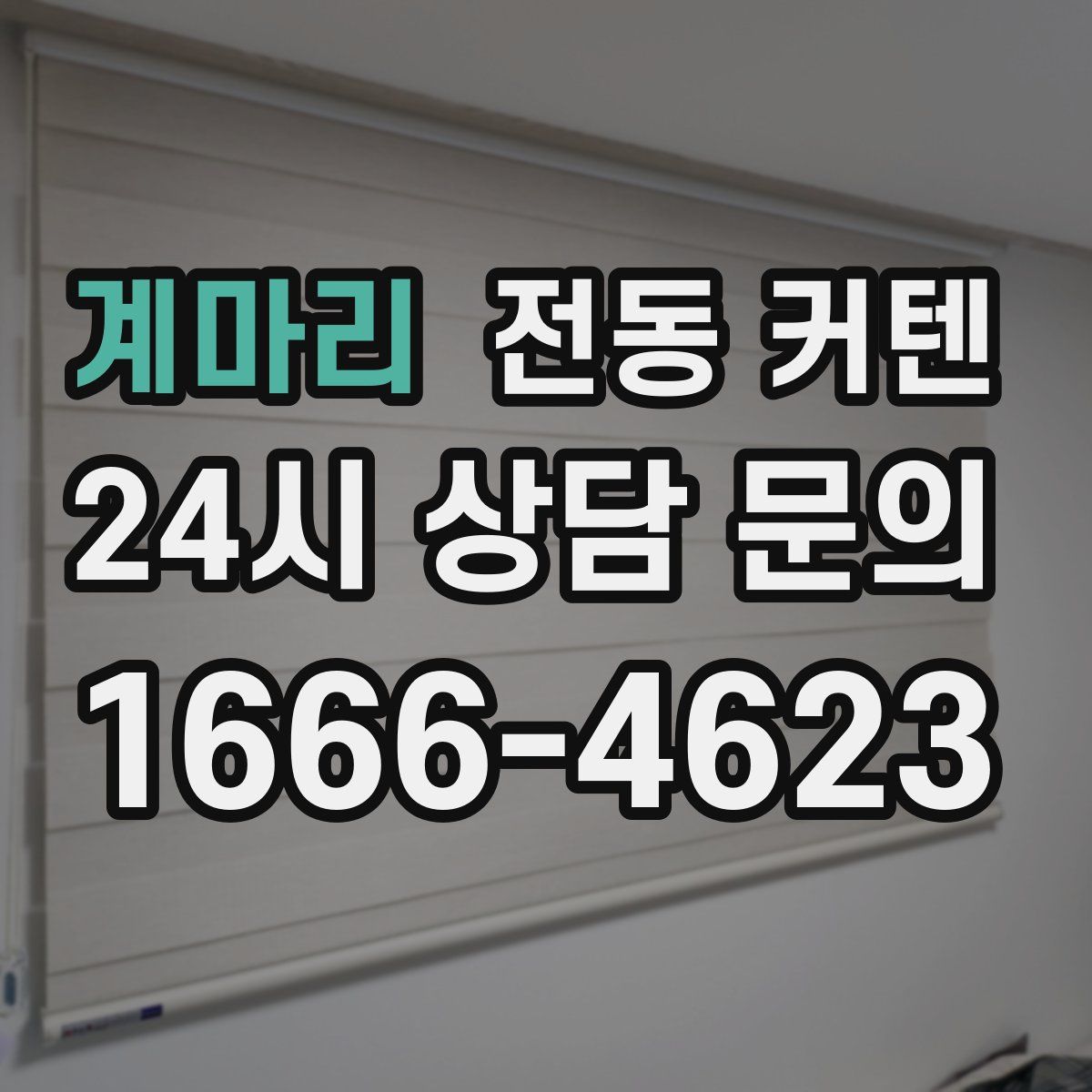 계마리 전동 커텐