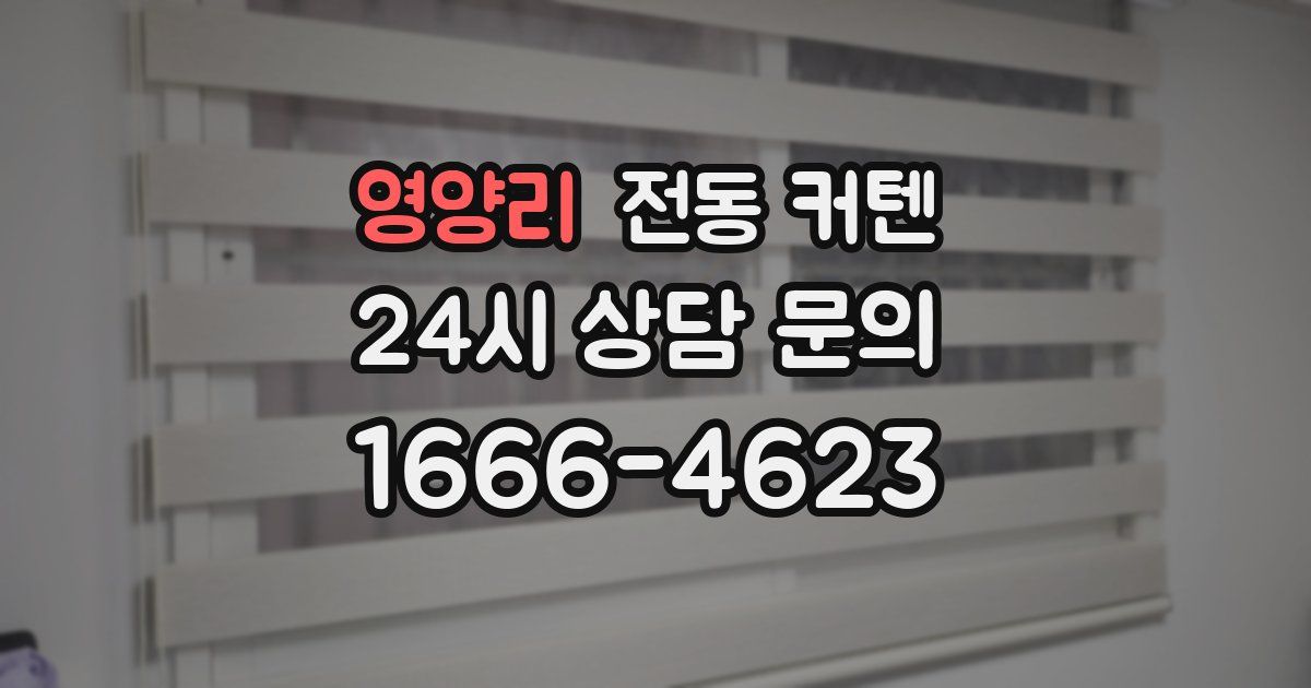 영양리 전동 커텐