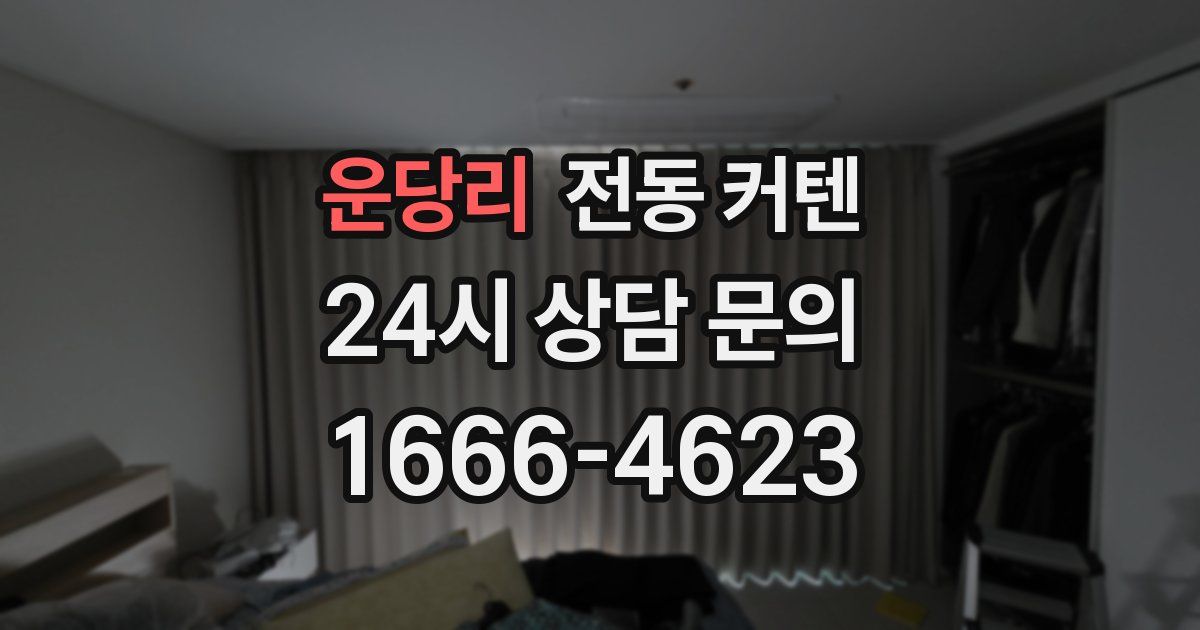 운당리 전동 커텐