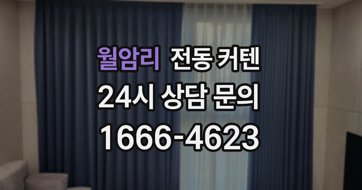 월암리 전동 커텐