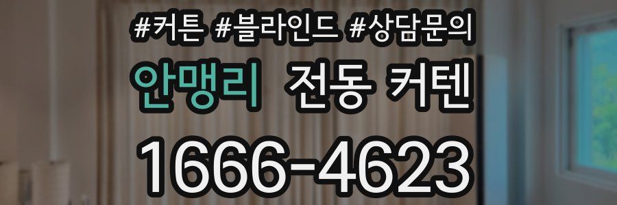 안맹리 전동 커텐