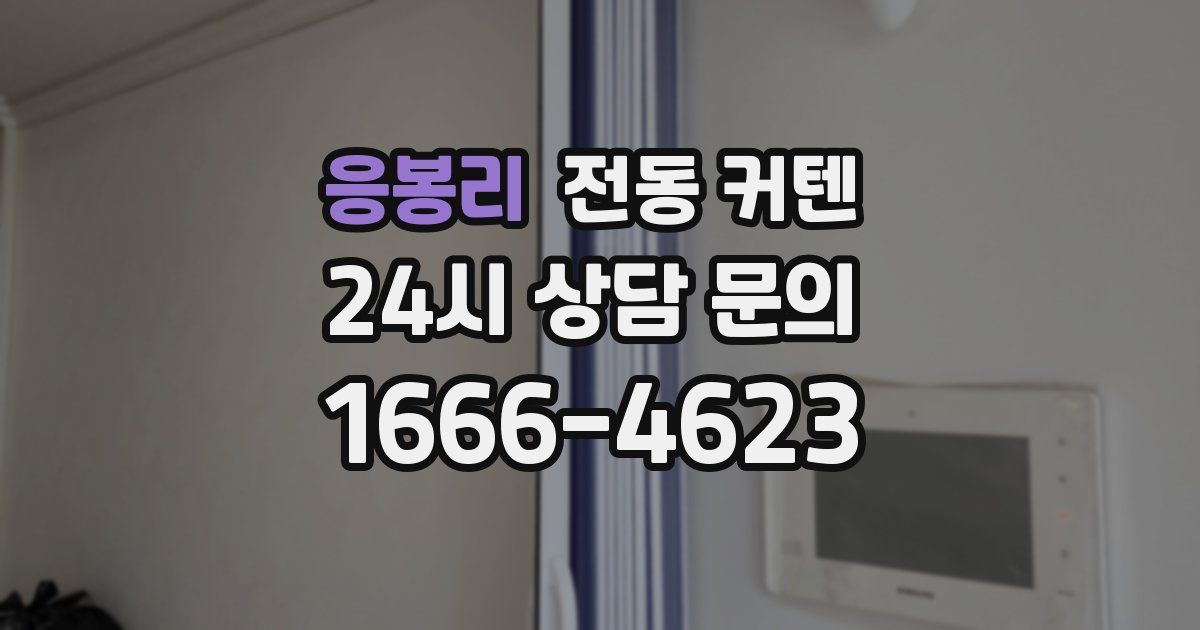 응봉리 전동 커텐