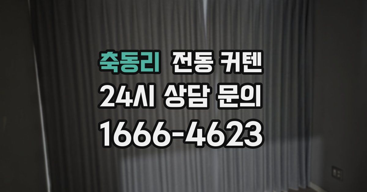 축동리 전동 커텐