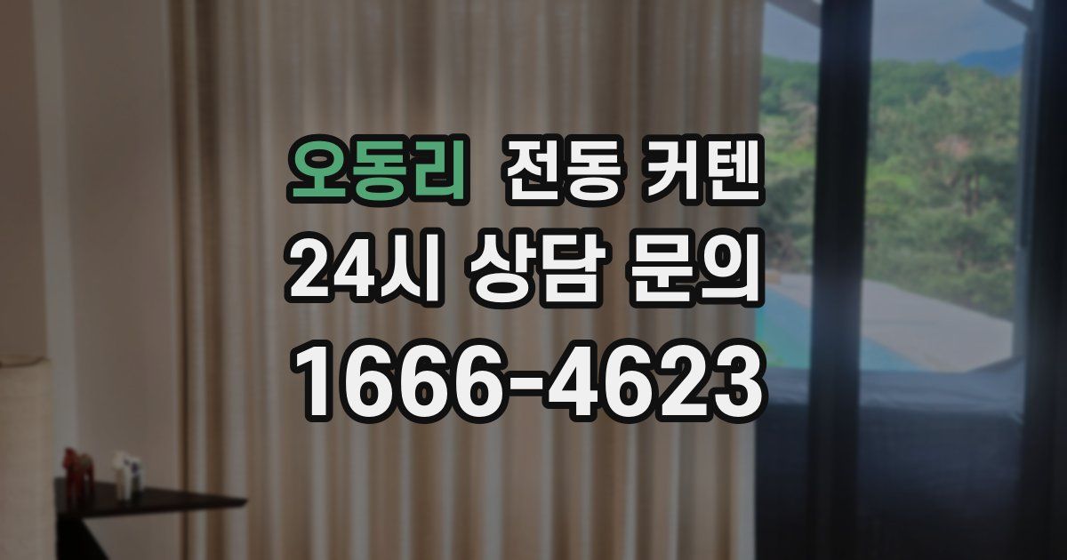 오동리 전동 커텐