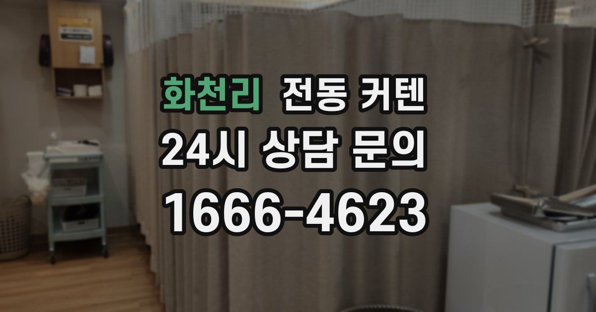 화천리 전동 커텐