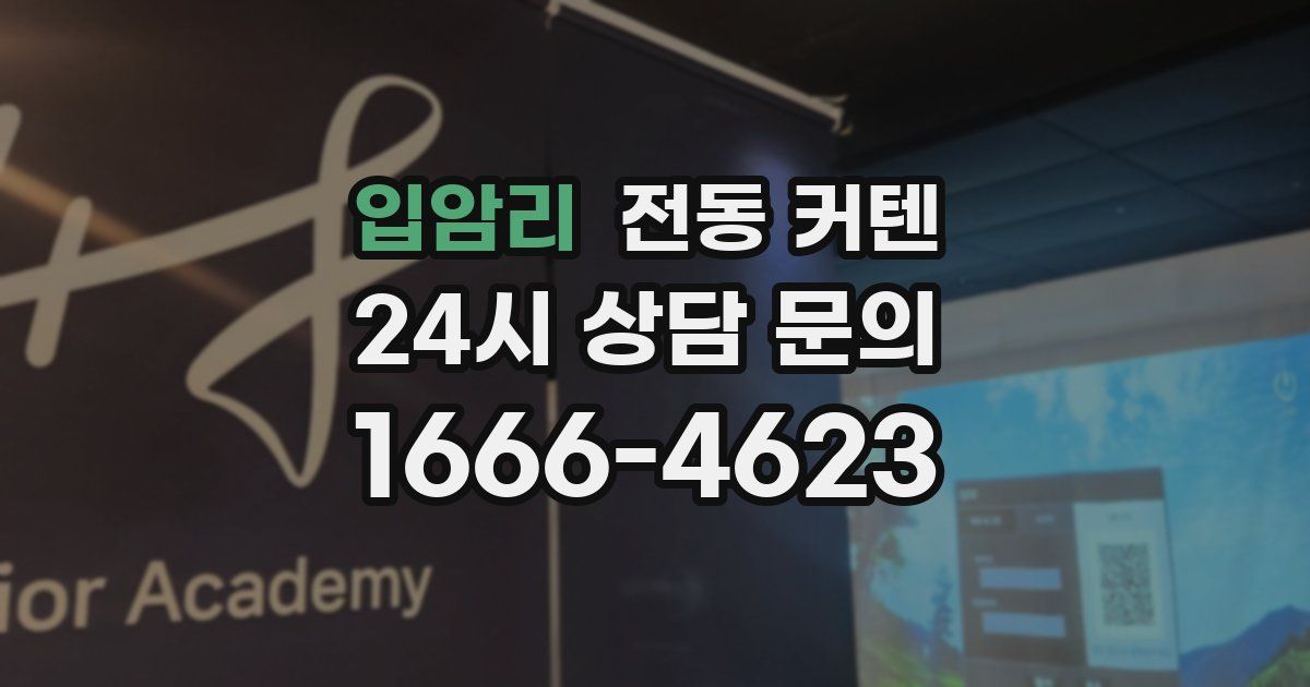 입암리 전동 커텐