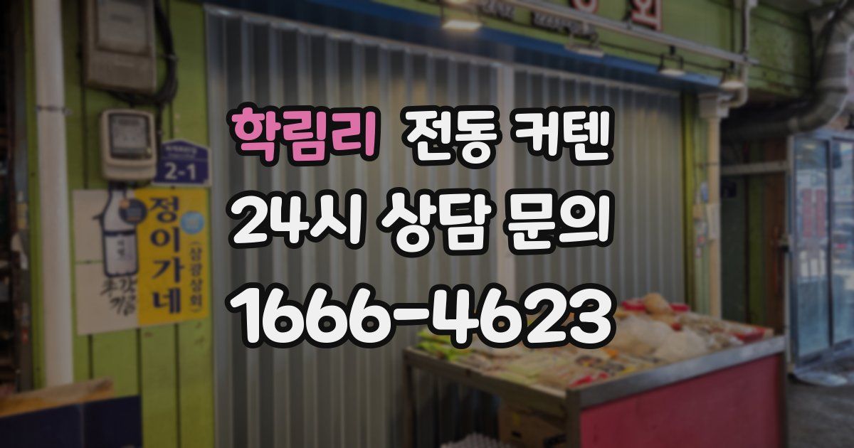 학림리 전동 커텐