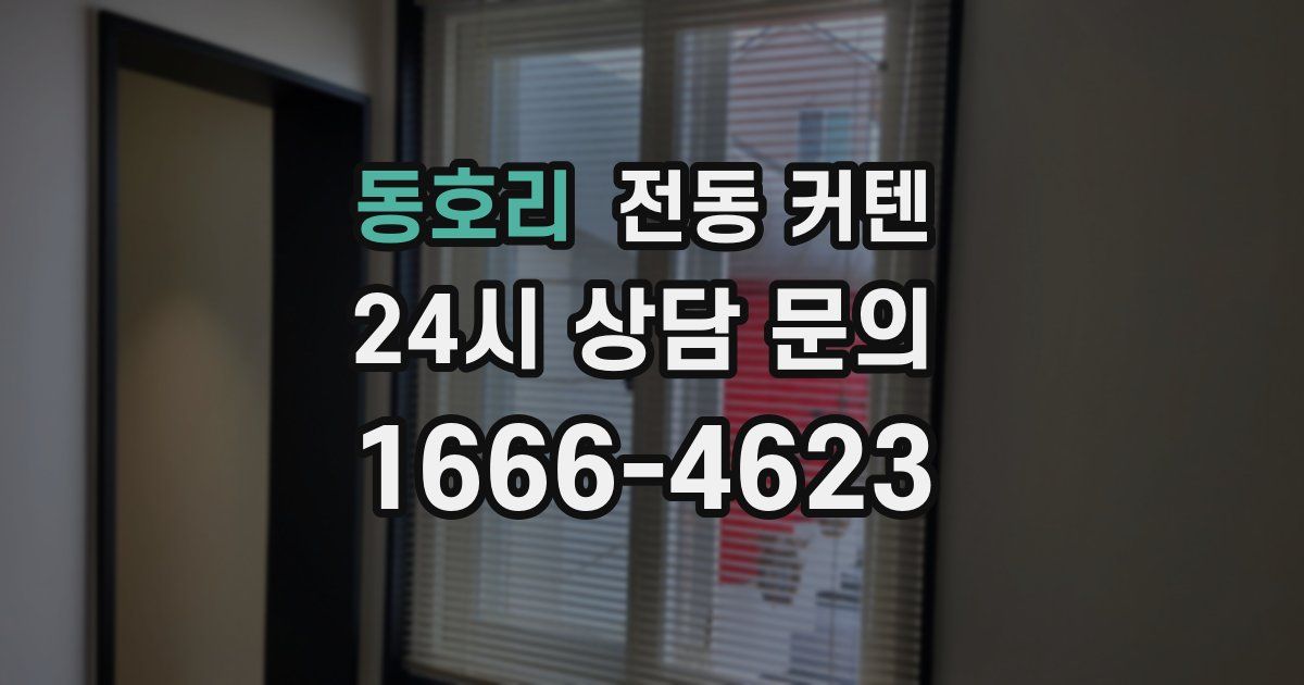 동호리 전동 커텐