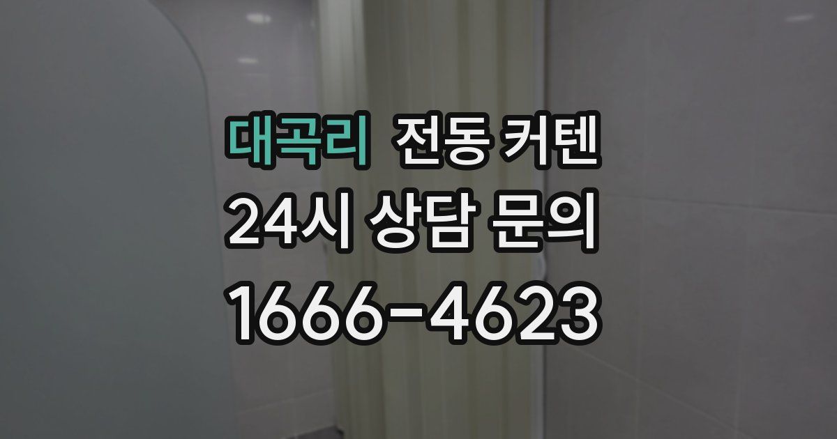 대곡리 전동 커텐