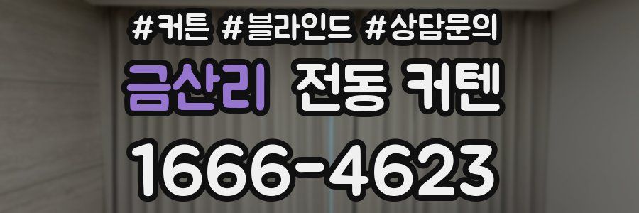 금산리 전동 커텐