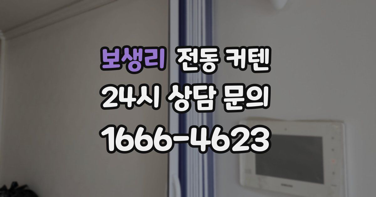 보생리 전동 커텐