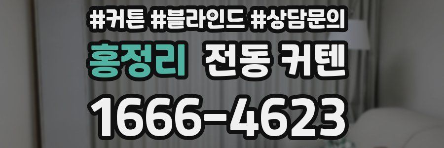 홍정리 전동 커텐