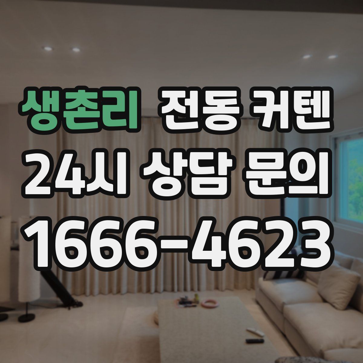 생촌리 전동 커텐