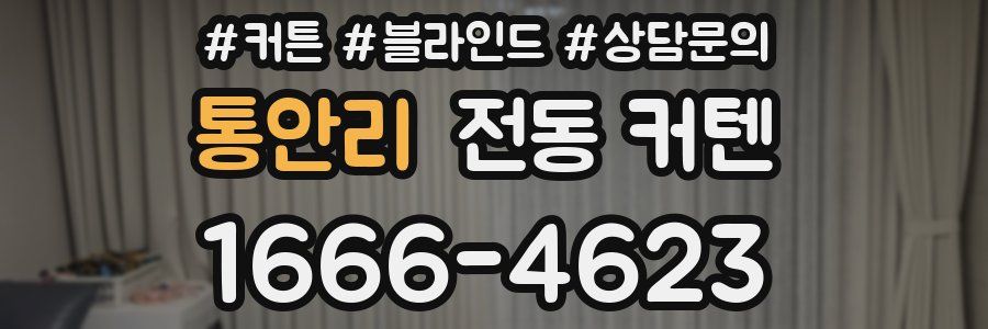 통안리 전동 커텐