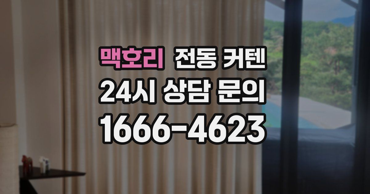 맥호리 전동 커텐