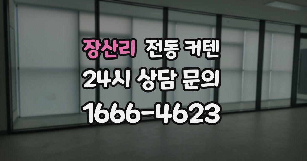 장산리 전동 커텐