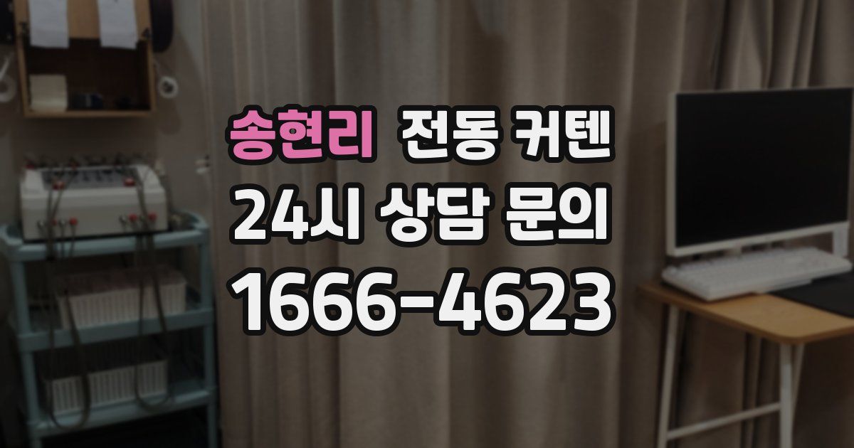 송현리 전동 커텐