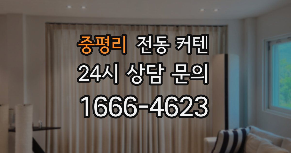 중평리 전동 커텐