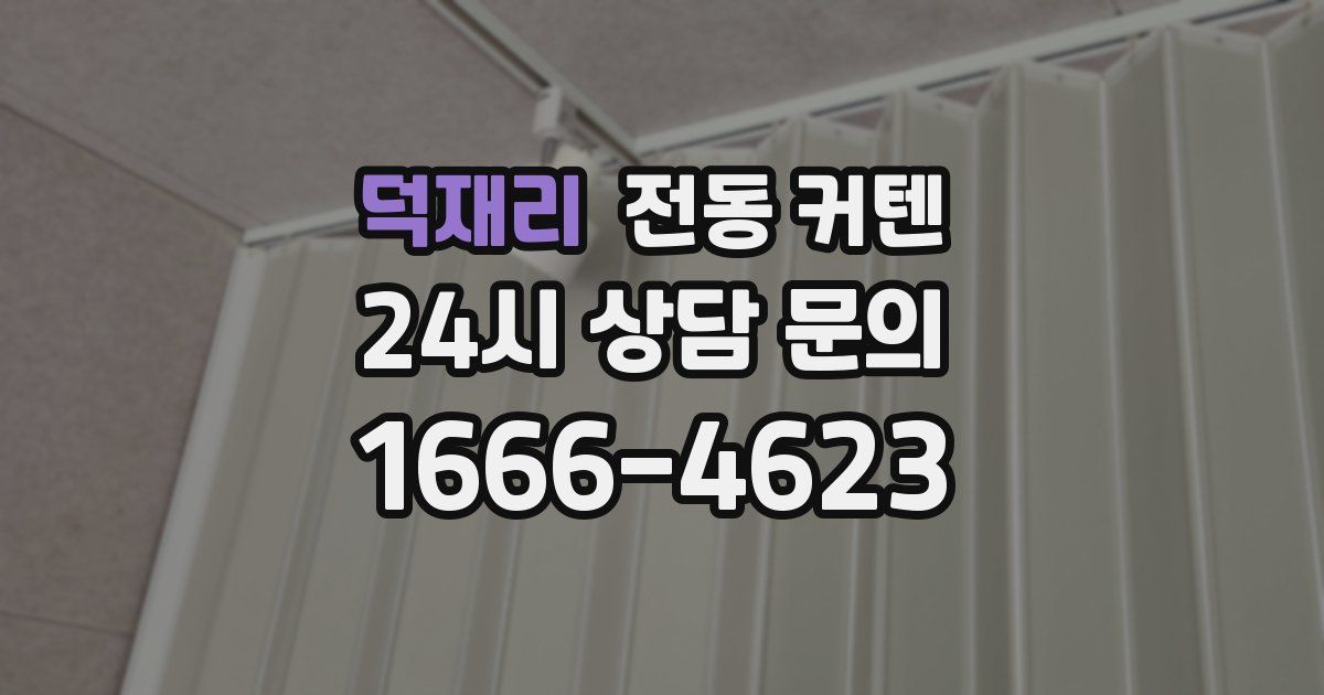 덕재리 전동 커텐