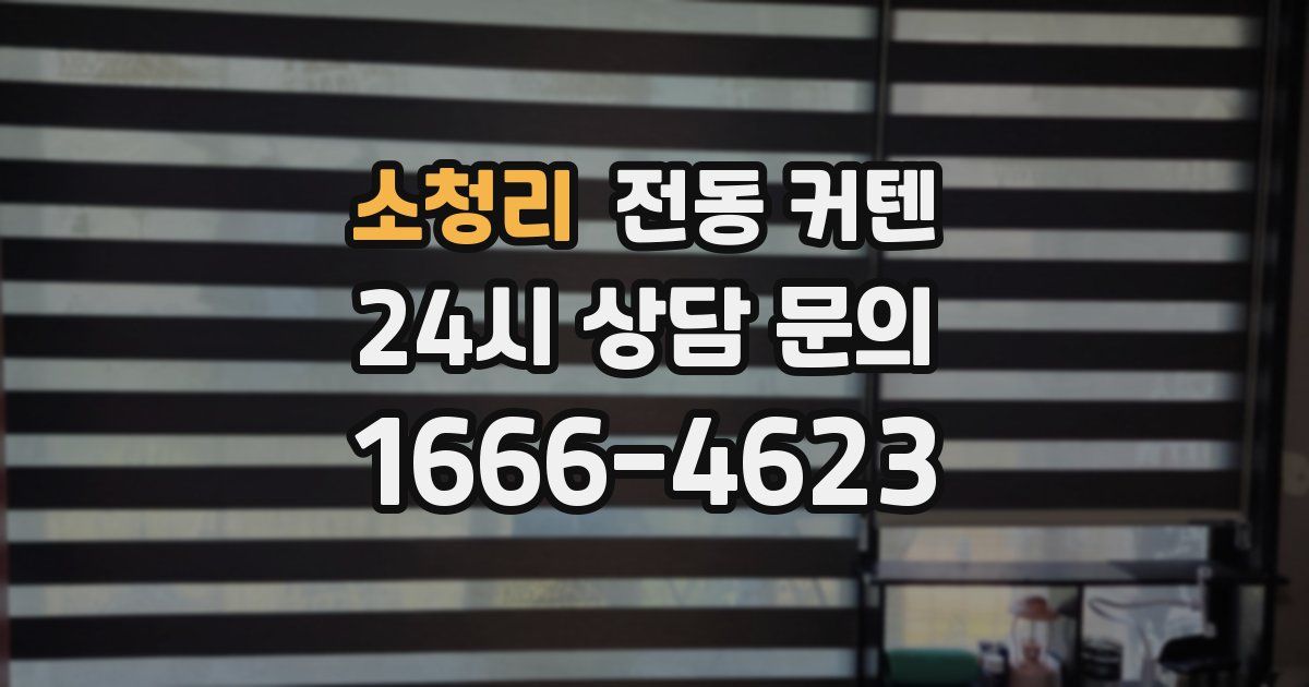 소청리 전동 커텐