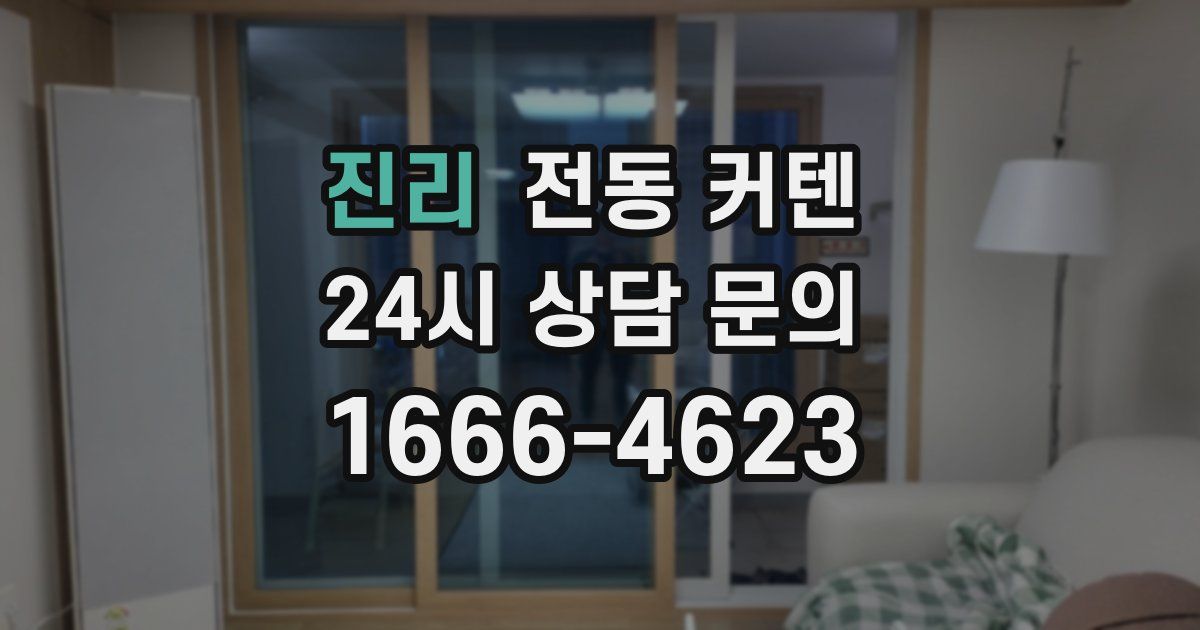 진리 전동 커텐
