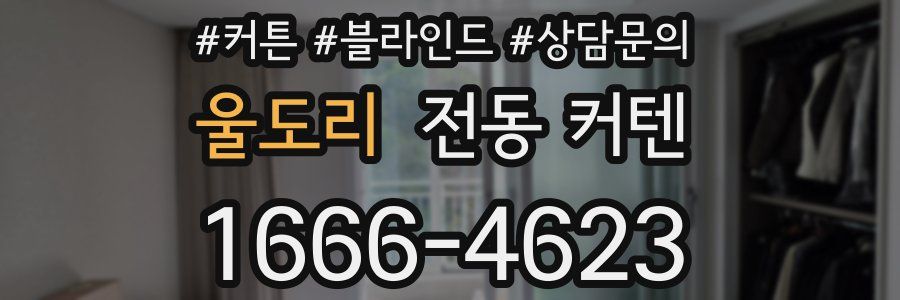 울도리 전동 커텐