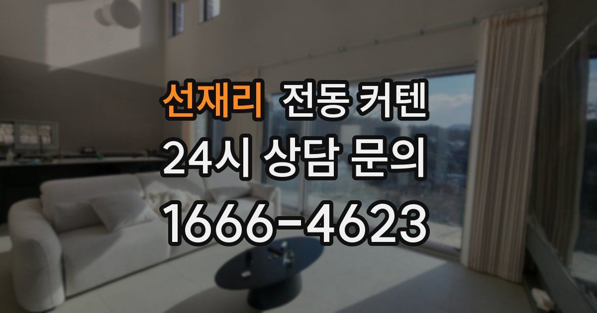 선재리 전동 커텐