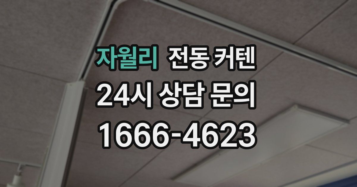 자월리 전동 커텐