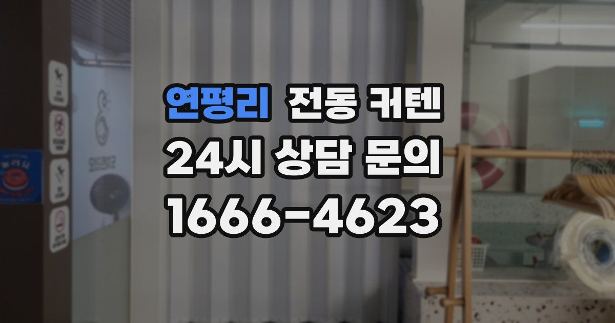 연평리 전동 커텐