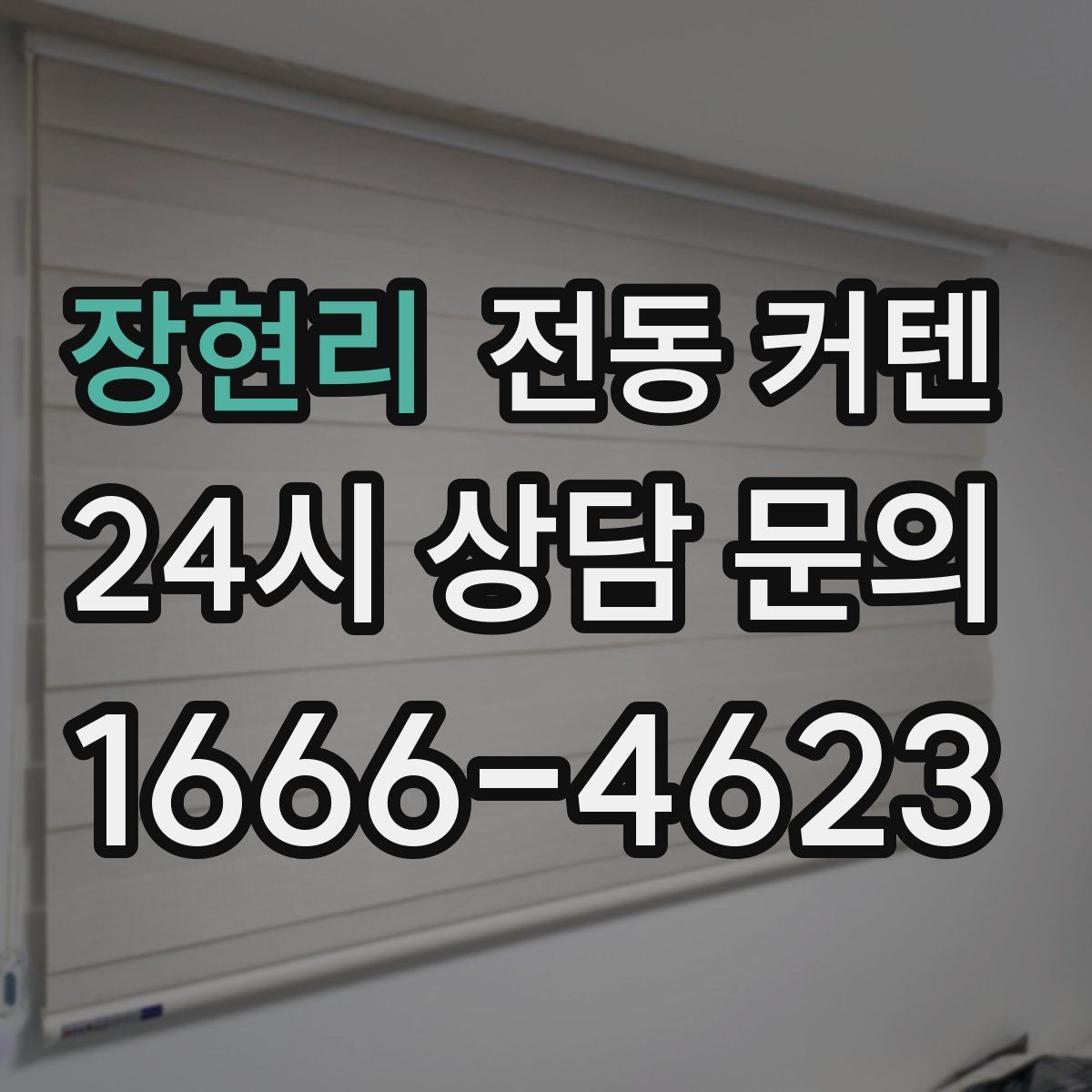 장현리 전동 커텐