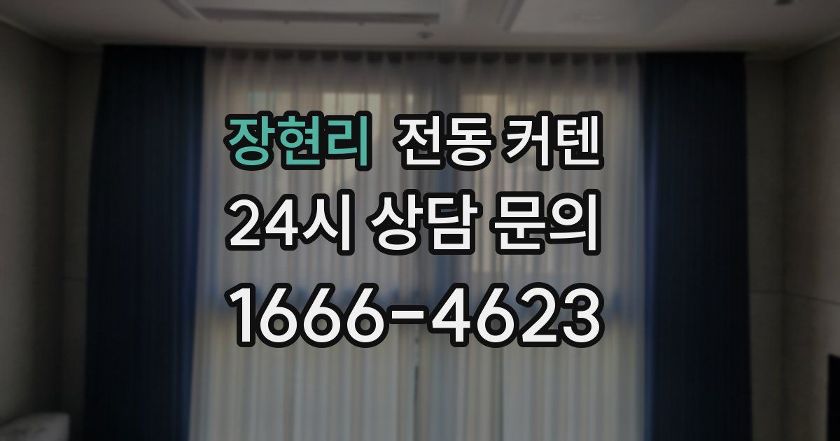 장현리 전동 커텐