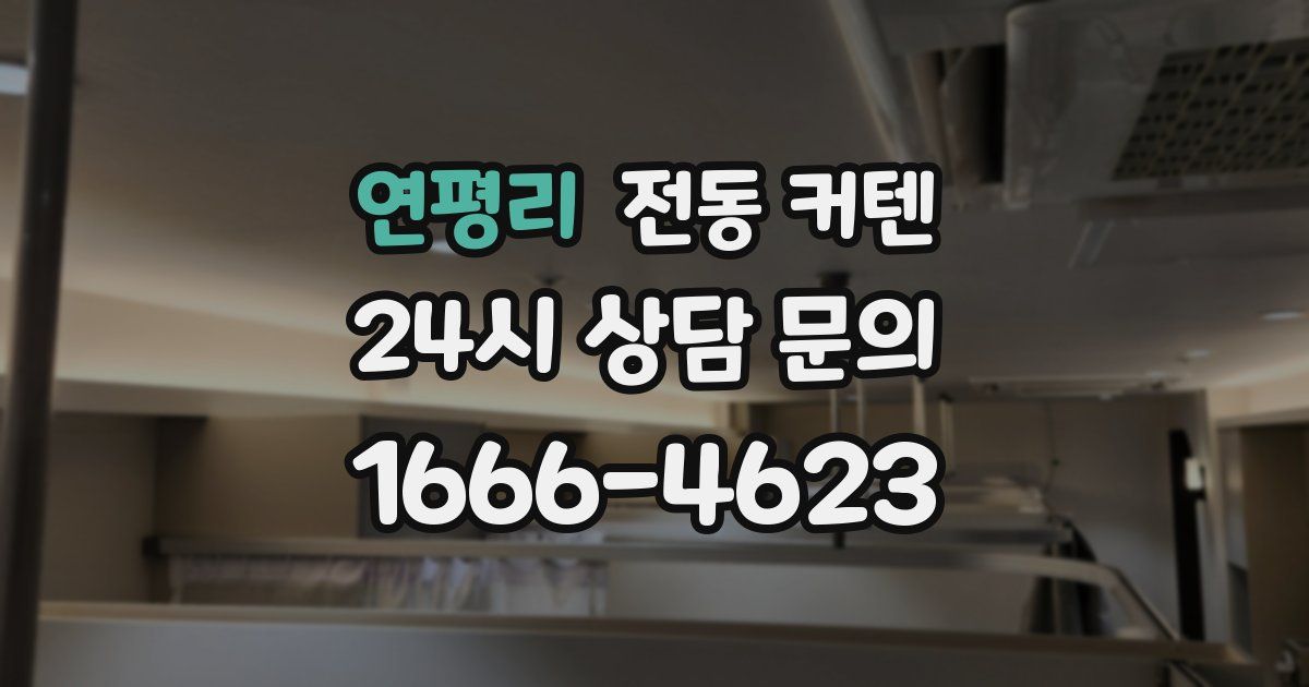 연평리 전동 커텐