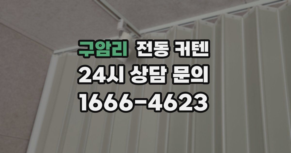 구암리 전동 커텐