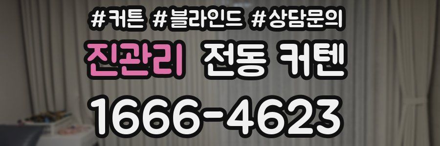 진관리 전동 커텐