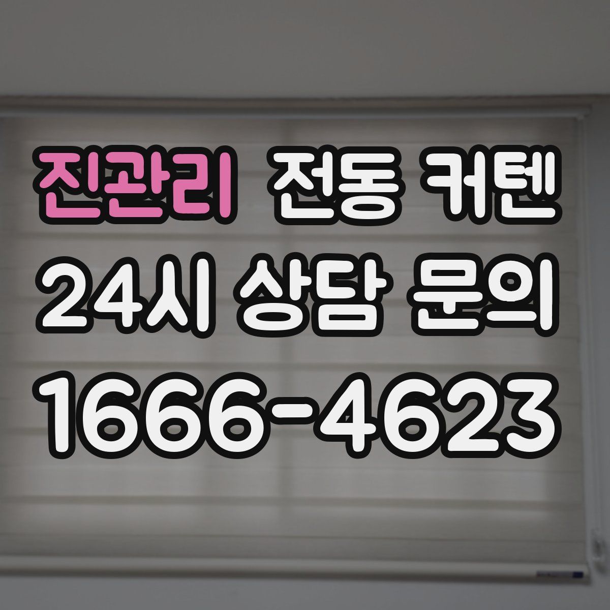 진관리 전동 커텐