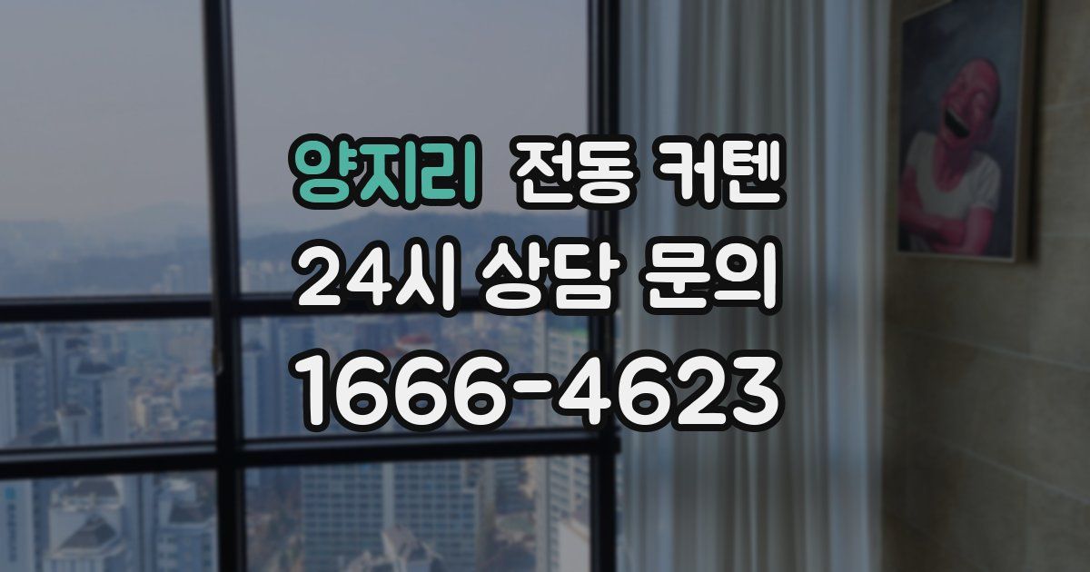 양지리 전동 커텐