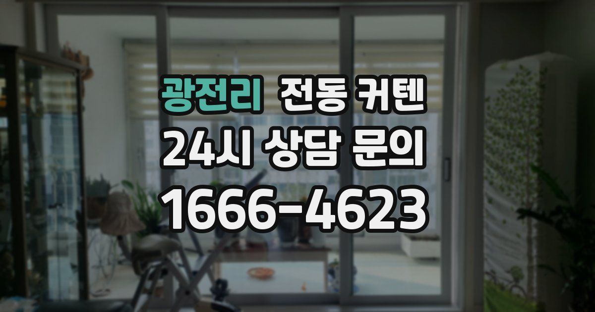 광전리 전동 커텐