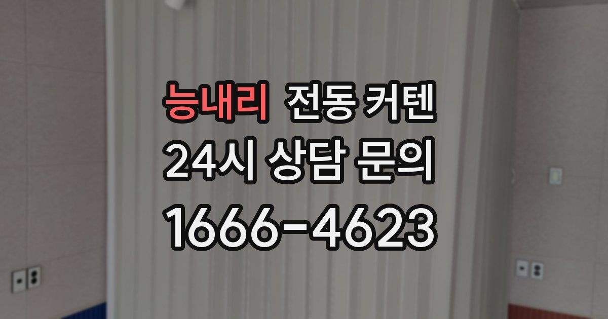 능내리 전동 커텐