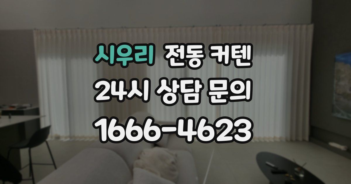 시우리 전동 커텐